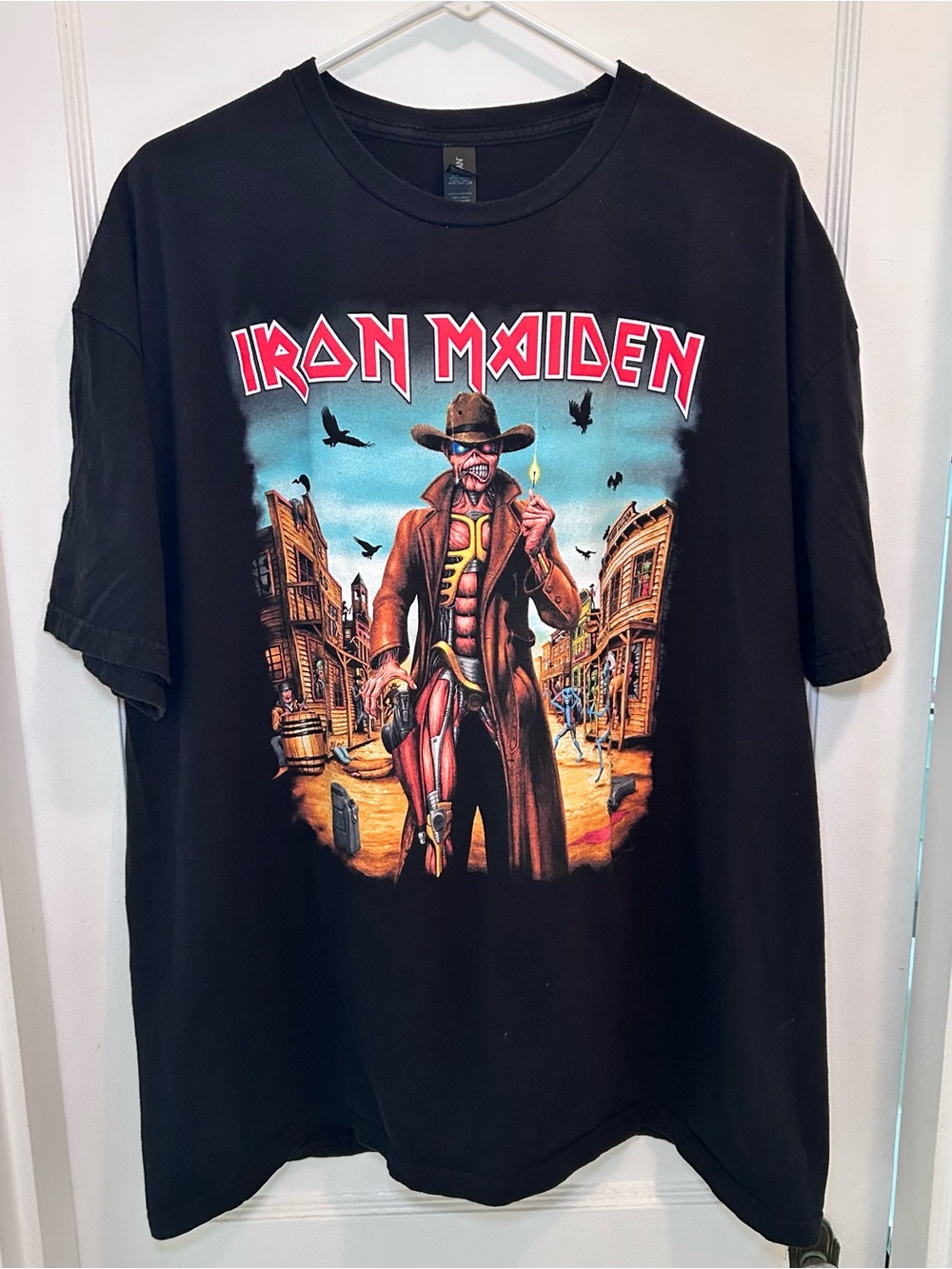 Iron Maiden The Future Past World Tour 2024 Black Gildan T-Shirt Men’s 2XL
